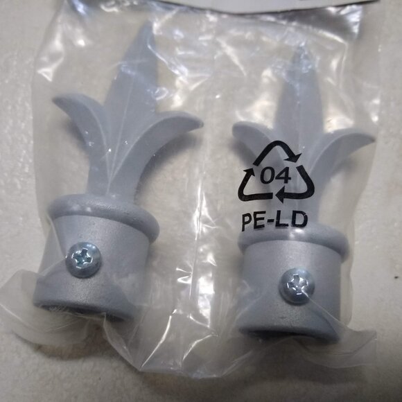 Ikea Index curtain rod hooks and ends NWT - Picture 2 of 3